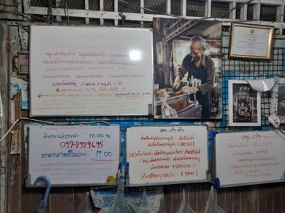 ป้ายราคาหรือสมุดเมนู