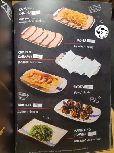 ป้ายราคาหรือสมุดเมนู