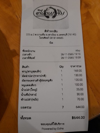 ป้ายราคาหรือสมุดเมนู