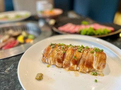 🐽 Streaky Kurobuta Pork Yakiniku. (ราคา 220++ บาท)