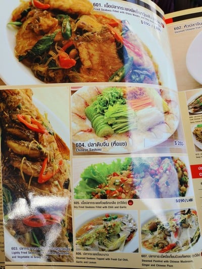 ป้ายราคาหรือสมุดเมนู