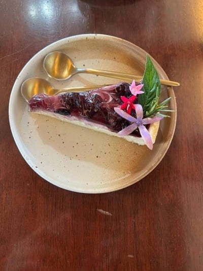 Blueberry cheese piee