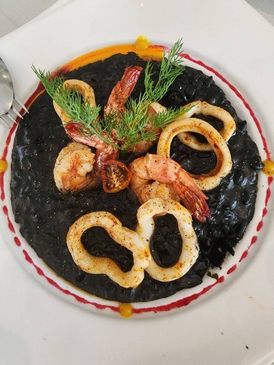 Ink Squid Risotto