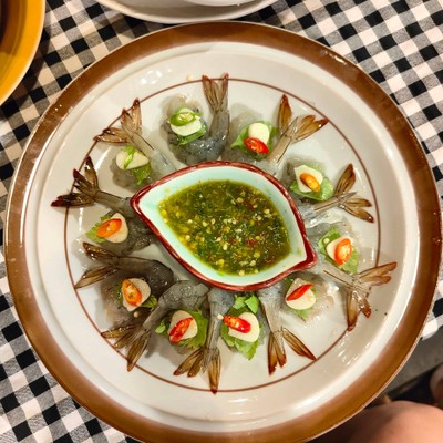 กุ้งแช่น้ำปลา