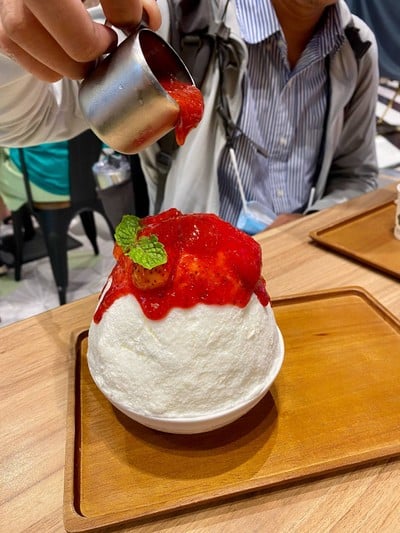 คากิโกริ รสสตอเบอรี่ชีสเค้ก