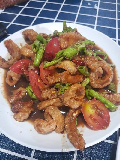 ตำถั่วแคปหมู