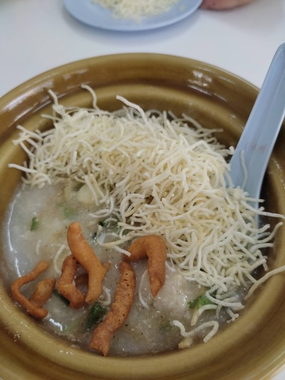 โจ๊กหมู + ไข่