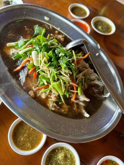 ปลาบู่นึ่งซีอิ๊ว