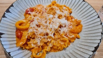 Pasta Seafood Pink Sauce