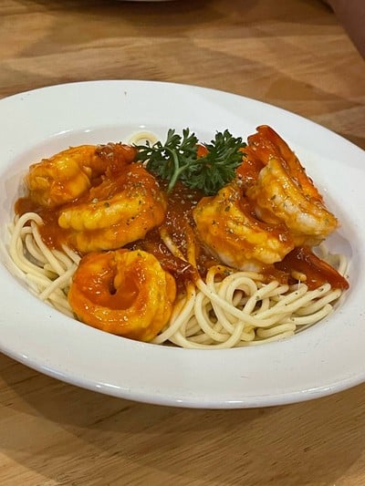 สปาเก็ตตี้กุ้ง