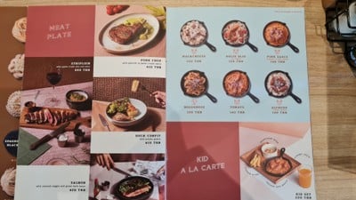 ป้ายราคาหรือสมุดเมนู