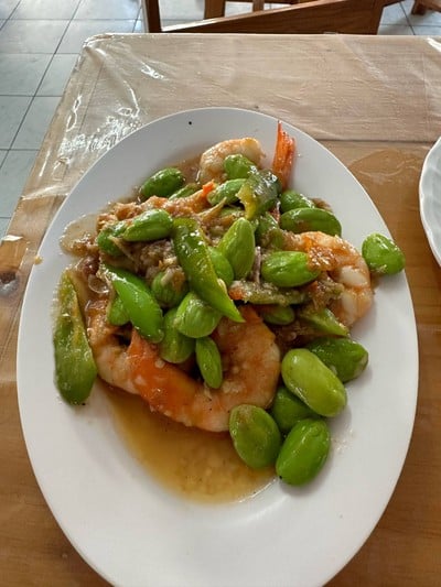 กุ้งผัดสะตอ