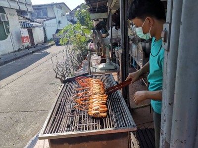 กุ้งใหญ่เผา