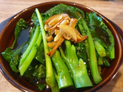 คะน้าฮ่องกง / chinese kale with oyster sauce