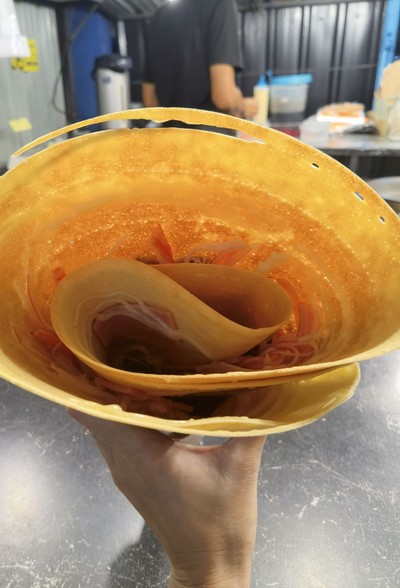 เครปปูอัด ไส้กรอก