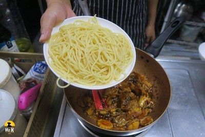 วิธีทำ สปาเก็ตตี้กิมจิ