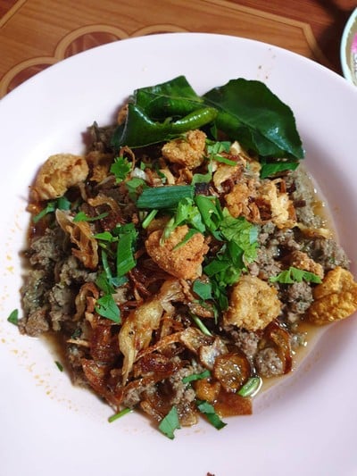 ลาบหมูสุก