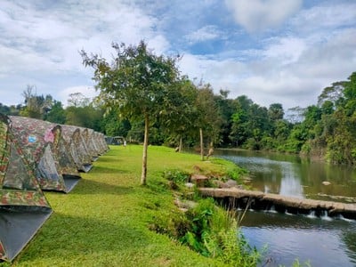 บรรยากาศ จุดกางเต็นท์ ลำตะคลอง เขาใหญ่
