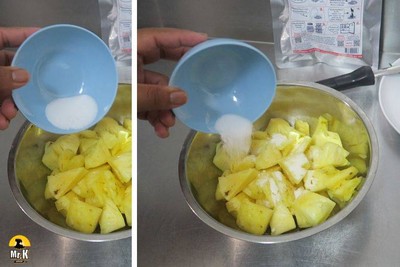 วิธีทำ Kimchi pineapple กิมจิสับปะรด