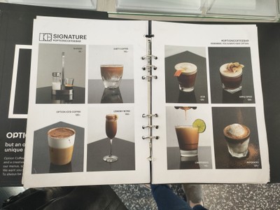 ป้ายราคาหรือสมุดเมนู