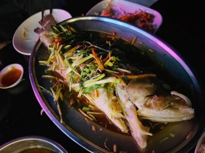 ปลาเก๋านึ่งซีอิ๊ว