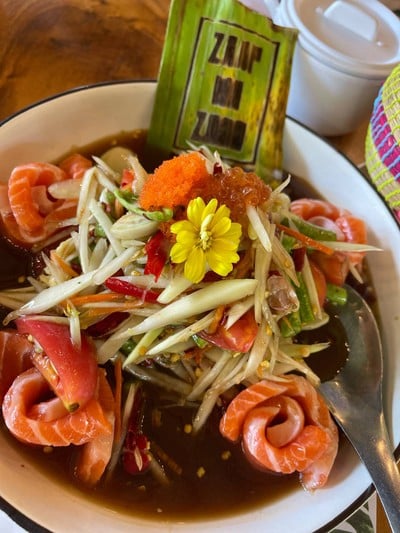 เมนูของร้าน แซ่บ ว่า ซั้น (SAAP WA ZAAN)