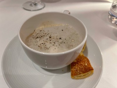 Truffle cappuccino soup