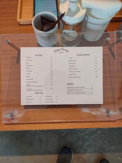 ป้ายราคาหรือสมุดเมนู