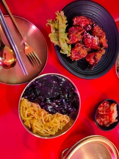 เมนูของร้าน พุงชา ไก่ทอดเกาหลี ระยอง