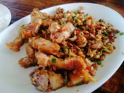 สามชั้นทอดพริกเกลือ