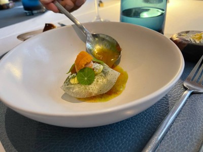 Crab with sea urchin