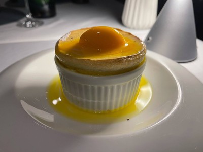 Passion fruit soufflé