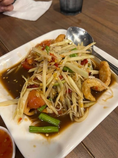 เมนูของร้าน ส้มตำนัว Siam Square Soi 5