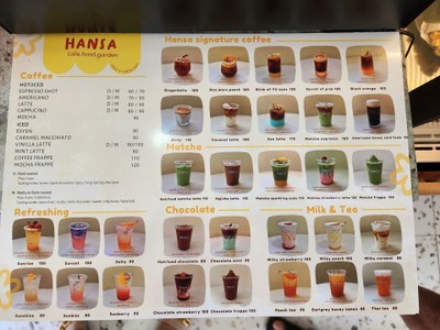 ป้ายราคาหรือสมุดเมนู