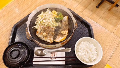 Salmon & Chicken Steak