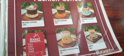 ป้ายราคาหรือสมุดเมนู