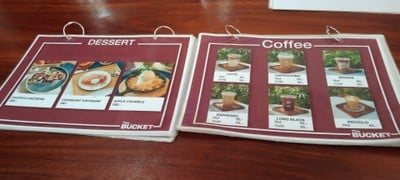 ป้ายราคาหรือสมุดเมนู