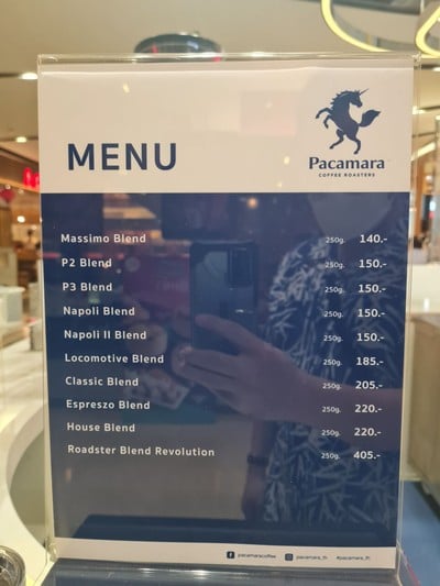 ป้ายราคาหรือสมุดเมนู