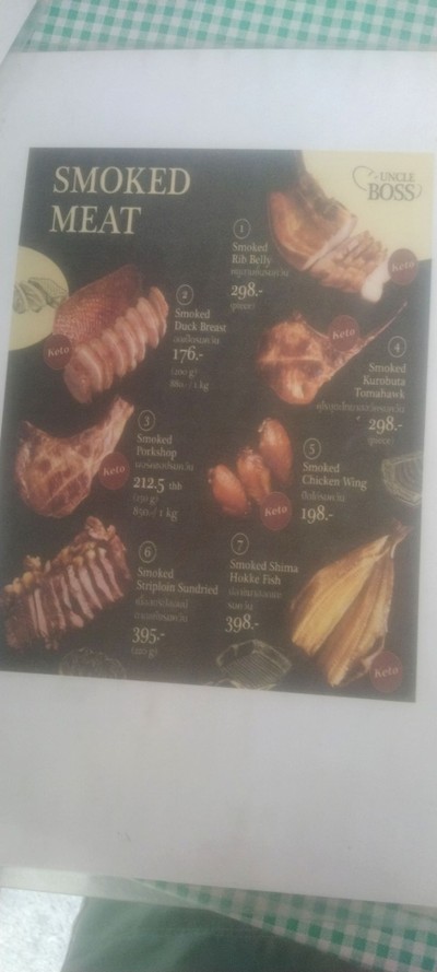 ป้ายราคาหรือสมุดเมนู