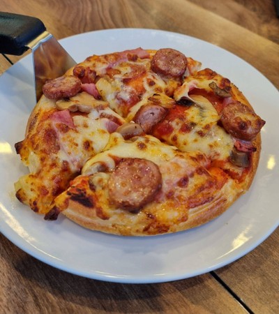 พิซซ่า หน้ารวมหมู Size S