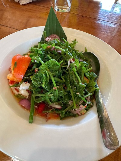 ยำผักกูดทะเล