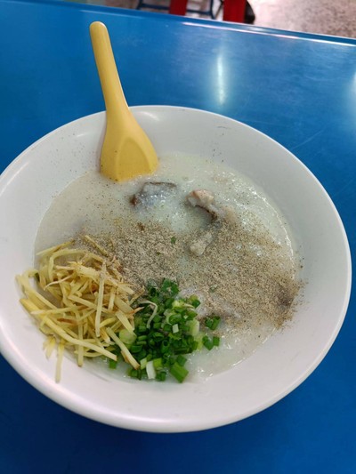 โจ๊กปลา+เห็ดหอม+ไข่เยี่ยวม้า