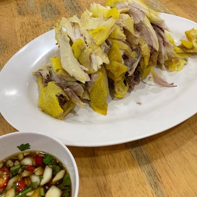 ไก่ฉีกครึ่งตัว 盐焗鸡半只