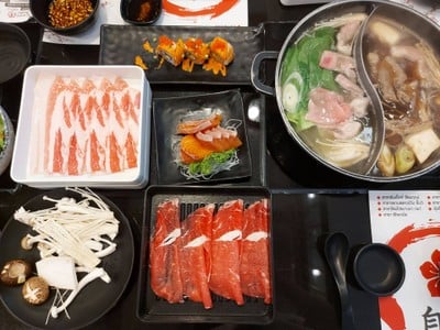 เมนูของร้าน Shizen Shabu Siam square 1