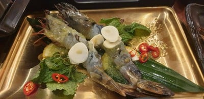 กุ้งลายเสือดองน้ำปลา