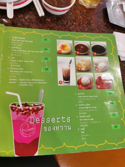 ป้ายราคาหรือสมุดเมนู
