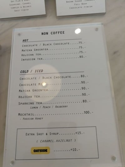 ป้ายราคาหรือสมุดเมนู