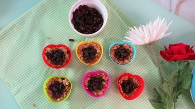 วิธีทำ มัฟฟินกราโนล่าเรซินอินเลิฟ Granola Raisin Muffins in Love