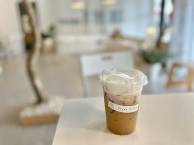 ☕️ Iced Cappuccino. (Price 55 Baht.)