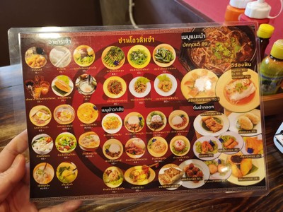 ป้ายราคาหรือสมุดเมนู